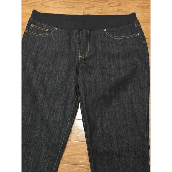 Boston Proper Women's Pull-on Skinny Jeans Jeggings - Dark Wash - Size 14 NWOT - Picture 3 of 6